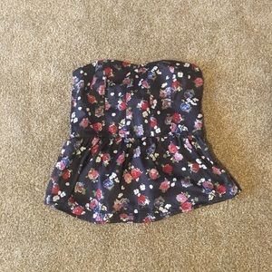 american eagle sleeveless peplum top